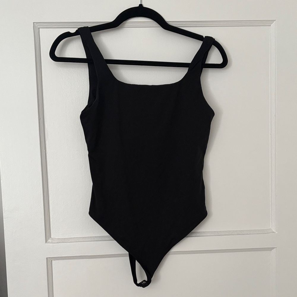 Good American Black Bodysuit